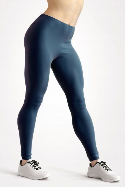 leggings petrol blue essentials front side by utopy