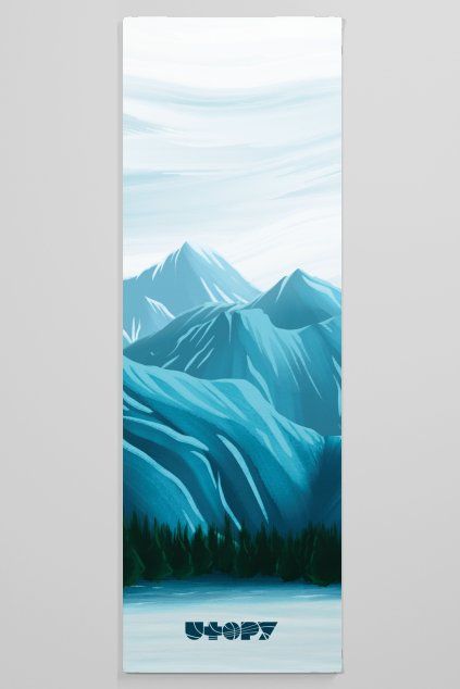 winter mountains yoga matka front by utopy