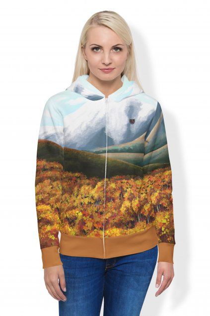 mountain valley mikina na zip front by utopy