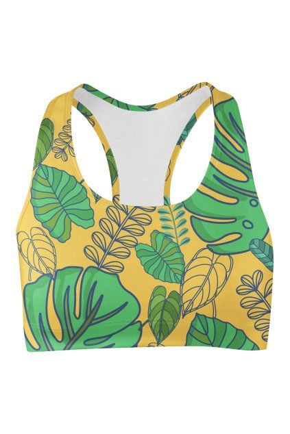 tropical paradise sport bra front by utopy