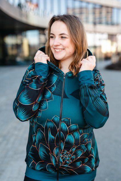 Mikina Dark Beauty na zip