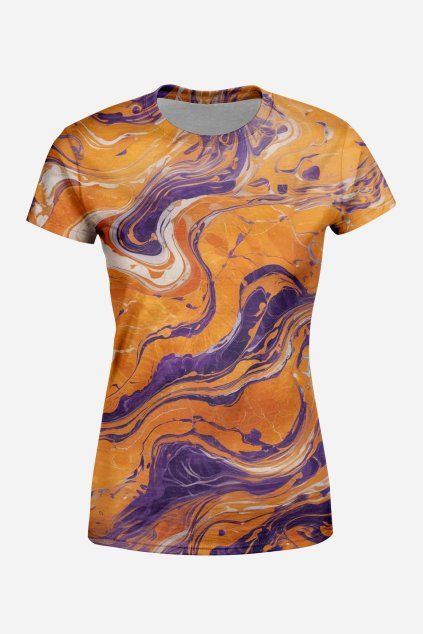 damske tricko pumpkin marble front by utopy