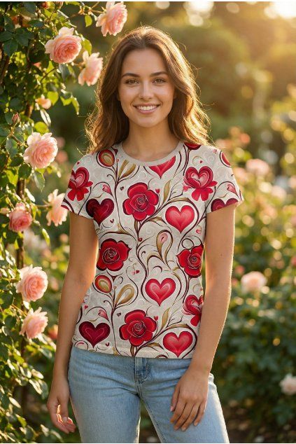 dámské triko rose valentine by utopy
