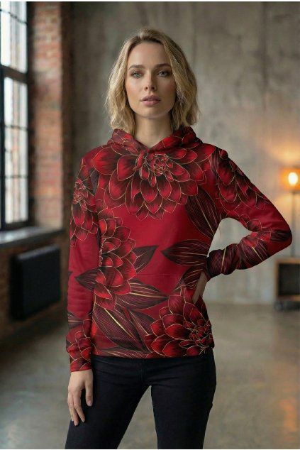 damska mikina dark beauty red edition by utopy