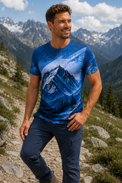 Pánské sportovní tričko Blue Expedition