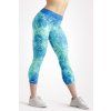 blue flames 3 4 leggings front by utopy
