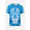 panske tricko blue lion front by utopy
