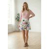 damska mini sukne flower white by utopy